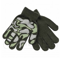 BOYS THERMAL MAGIC CAMOFLAGE GRIPPER GLOVES.
