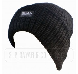 MEN'S KNITTED THINSULATE LINED PEAK HAT.