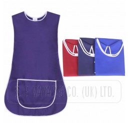 LADIES PLAIN TABARDS WITH FRONT POCKET.