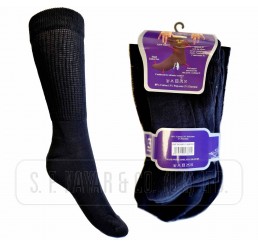 MEN'S 6-11 EXTRA WIDE TOP WITH CUSHION PADDED SOLE SOCKS.  