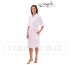 PINK 3/4 SLEEVE BELTED ROBE