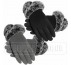 GLOVES WITH FUR CUFF TOUCH SCREEN 
