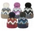 CHEVRON STRIPES HAT WITH THERMAL INSULATION.