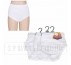 COTTON RIBBED WHITE FULL SIZE BRIEFS.