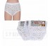 WHITE FLORAL FULL SIZE BRIEFS